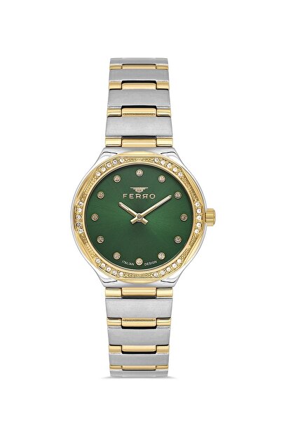 FERRO Sarı/Gümüş Çelik Kordon Kadın Kol Saati FL40140A-D6