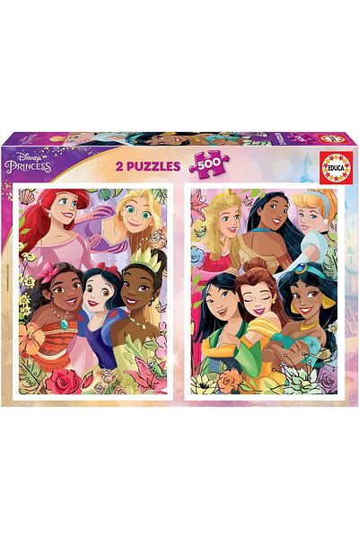 Educa Puzzle Educa 2X500 Piece Disney Princesses Puzzle - 19253