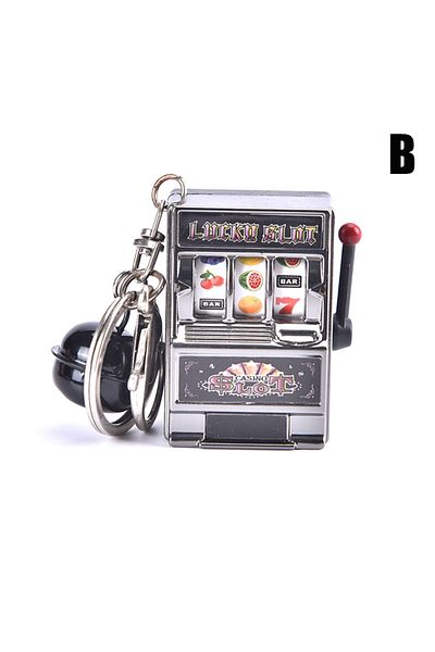 Choice Black Lucky Jackpot Mini Fruit Slot Machine Fun Birthday Keychain Gift Kids Toy