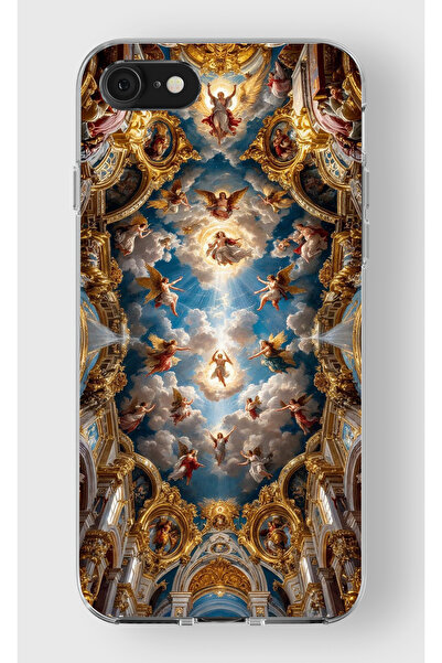 moonset Iphone 7 / 8 / SE Uyumlu Sanat Tasarımlı Baskılı Şeffaf Telefon Kılıfı