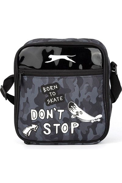 Slazenger Dont Stop Black Skateboard Printed Lunchbox