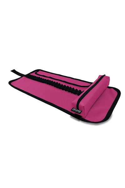 Jacbag Senior Artistic Roll Organizer Pencil Bag (Dark Pink - Women/Girls)
