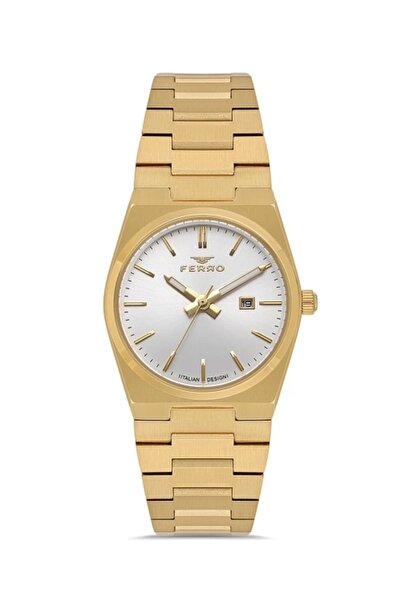 FERRO Sarı Çelik Kordon Kadın Kol Saati Fl21495a-b