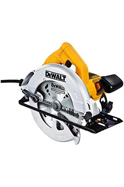 Dewalt Compact Circular Saw, 1350W, 184mm, 5500 RPM, For Wood Cutting, Yellow/Black - Dwe560-B5