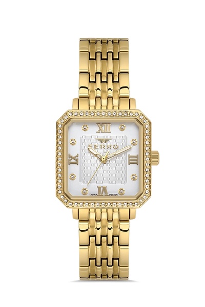 FERRO Yellow Steel Band Women's Wrist Watch Fl40142A-B