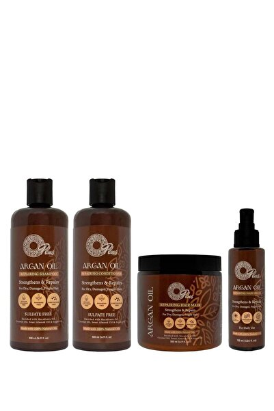Oplus Argan Oil Hair Care Set – 4-Piece Collection with Natural Oils for Hydr...
