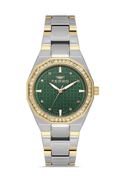 FERRO Sarı/Gümüş Çelik Kordon Kadın Kol Saati FL40134A-D6