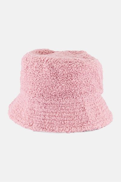 Orly Women Textured Bucket Hat, Pink