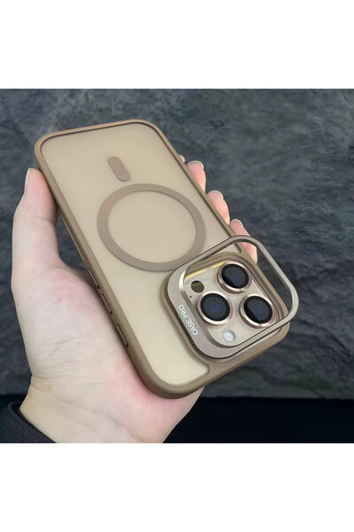HYPERSOFT Iphone 14 Pro Max (6.7 inç) Uyumlu Stantlı Mat Görünüm Case Pro Ren...