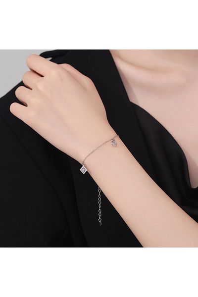 delis Bratara Argint 925, Jw1220, Model Elegant, Placata Cu Rodiu