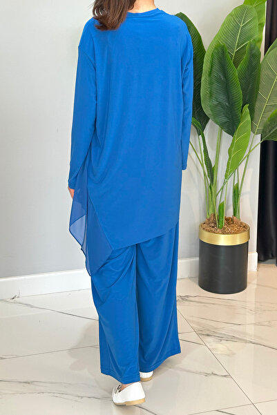 Ceremony Передня частина у формі півмісяця, шифонові широкі штанини, комплект штанів Sandy 59100 Saks