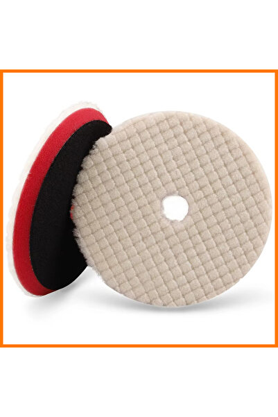 Jo Moyner Yün Pasta Keçesi Orta Çizik Giderici Cırtlı Polisaj Yünü Tüylü Pasta Cila Parlatma Pedi 130/150mm