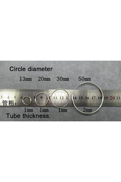 AyçaSilver 925 Ayar Gümüş Halka Küpe 50 mm - 30 mm iki boy