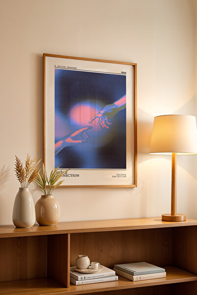 Basquiart Poster din seria Aura cu ramă din lemn, numărul picturii: 64