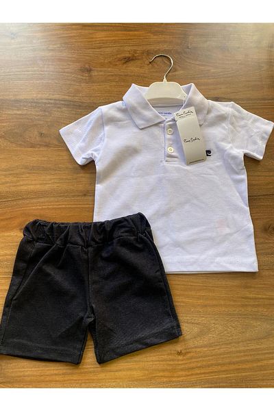 Pierre Cardin Children's Polo Collar Lacoste Shorts Suit