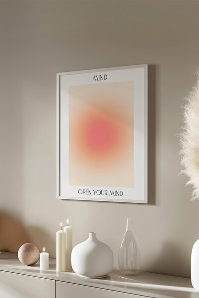 Basquiart Poster cu ramă albă din seria Aura, numărul picturii: 143