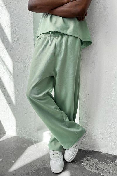 HAFKAGİYİM Mint Green Cozy Premium Basic φαρδιά αθλητική φόρμα