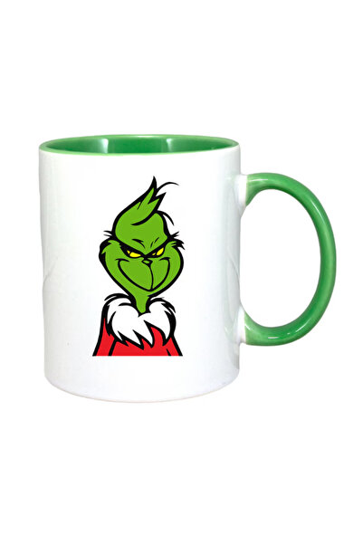 OEM Cana personalizata de Craciun Grinch cu maner verde, INOVATIX®. 330 ml