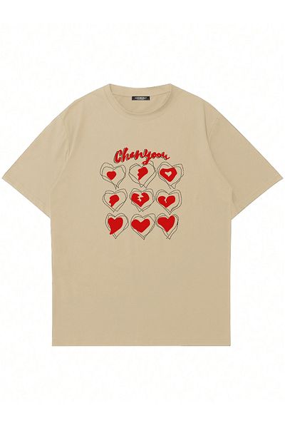 Mad&Calf Μπλουζάκι Unisex Chanyouu με στάμπα με λαιμόκοψη