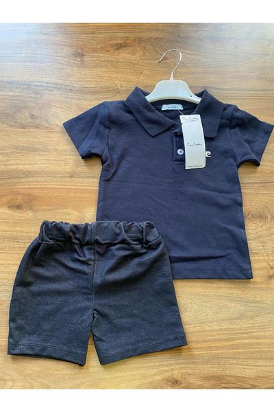 Pierre Cardin Children's Polo Collar Lacoste Shorts Suit