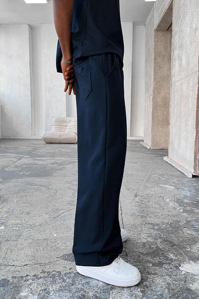 HAFKAGİYİM Μπλε Navy Cozy Premium Φαρδιά Φούτερ
