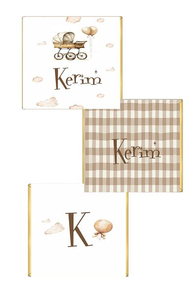 Hsn Madlen Tag 36 Pieces Brown Plate-Shaped