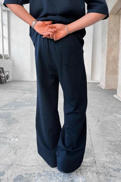 HAFKAGİYİM Navy Blue Cozy Premium Basic φαρδιά αθλητική φόρμα