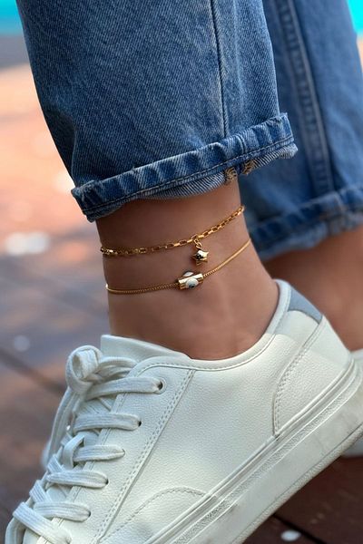 Trendy Butik Anklet Combination (2 Pieces)