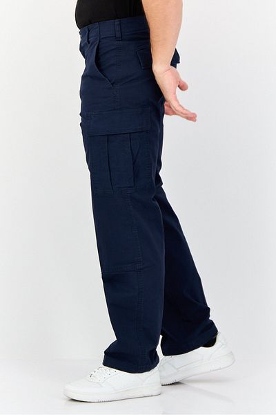 Dockers Men Relaxed Fit Solid Cargo Pants, Dark Navy