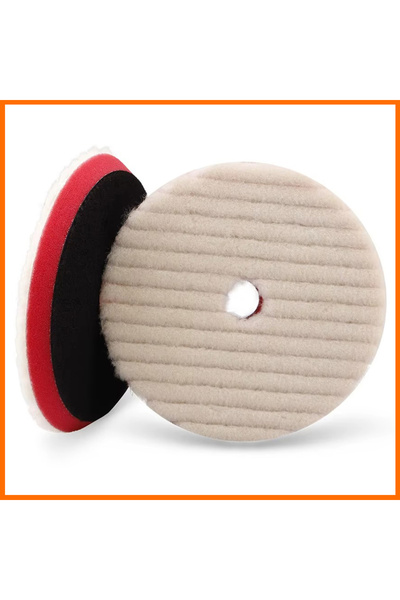 Jo Moyner Premium Yün Polisaj Keçesi/Pedi Ağır Çizik Giderici 150mm Araç Past...