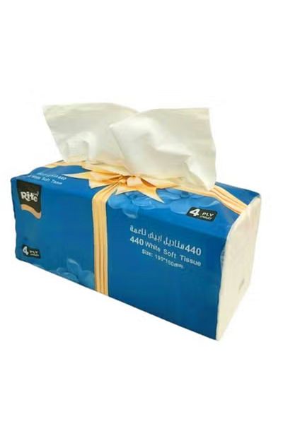 RITE Rite Tissues 2 Boxes 880 Ostrich Tissues Made of the Finest Wood Fibers, 4-Ply, Durable