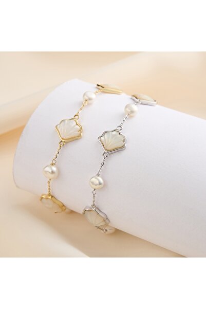 delis Bratara Din Argint 925 Pentru Dama, Jw1548, Model Scoica, Placata Cu Rodiu