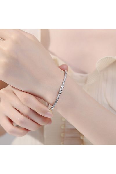delis Bratara Argint 925, Jw665, Model Elegant, Placata Cu Rodiu