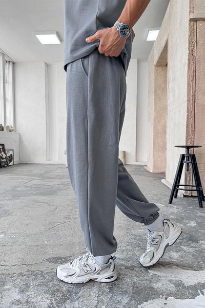 HAFKAGİYİM Φούτερ Smoked Cozy Premium Basic Elastic Leg