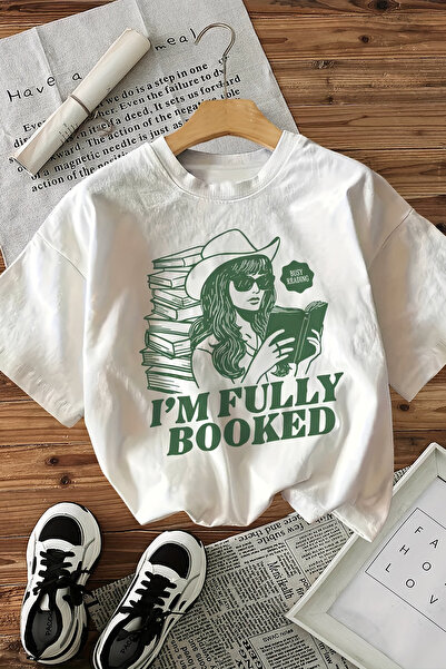 MYADA Tricou oversize imprimat cu design special pentru fată frumoasă, citind...