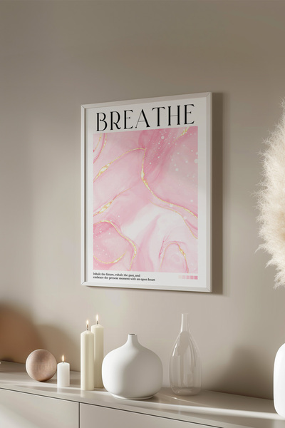 Basquiart Poster cu ramă albă din seria Aura, numărul tabloului: 127