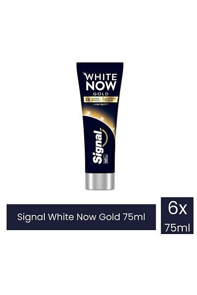 Signal White Now Gold 75ml 6 Pieces