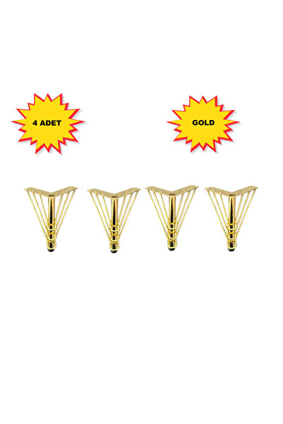 HOMDEP Kanepe Koltuk Tv Ünitesi Konsol Yükseltme Metal Ayak 15cm 4 Adet