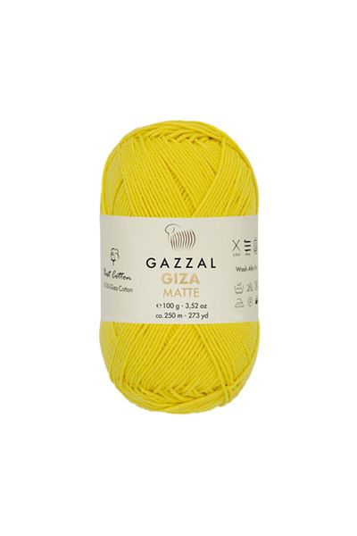 Gazzal Mlvx Gazzal Giza Matte Πλεκτό Χέρι Κίτρινο 5583 Blsm