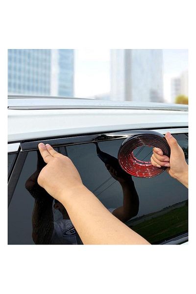 Avex Rolă de ornamente autoadezive, 12mm x 15m, culoare negru lucios