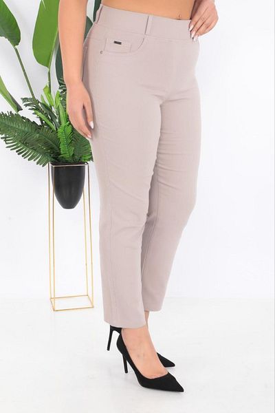 RBKS Plus Size High Waist Cotton Pants