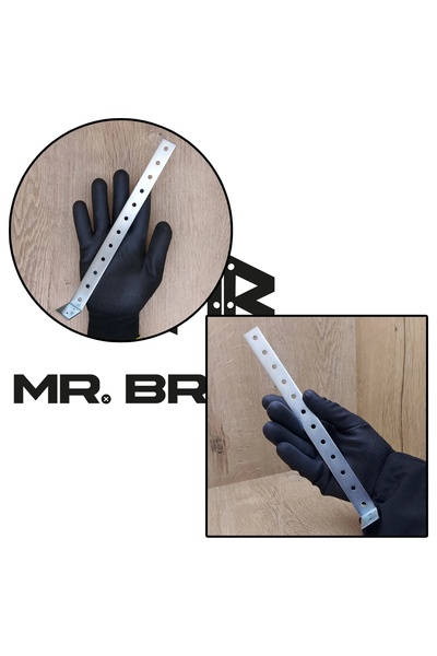 Yapıkan 2 Ad. Uzun Deprem Mobilya Dolap Sabitleme Aparatı 20x40x240mm - Duvar Eşya Sabitleyici L Demir Gönye