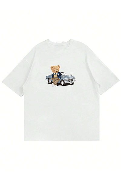 Mad&Calf Μπλουζάκι Unisex Rich Teddy με στάμπα με λαιμόκοψη