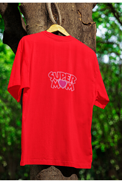 MG Super Mom Printed Women's Crew Neck Cotton Oversize Short Sleeve T-Shirt