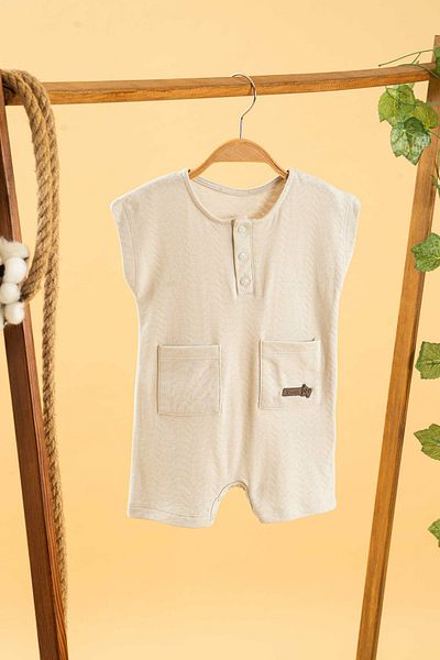 bombe Girl Boy Baby Kids Gray Jumpsuit Salopet Cotton Comfortable Trend Fashion Bottom Top Set
