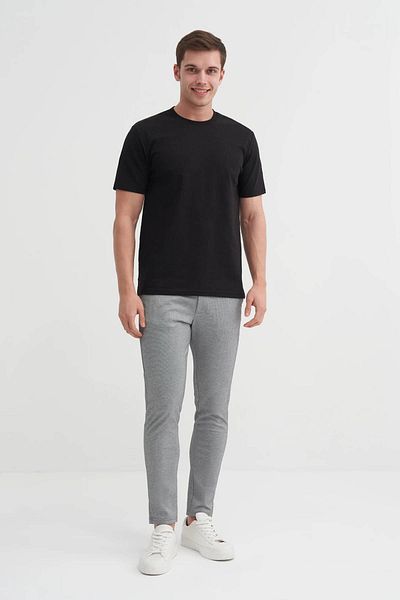 Cazador Ανδρικό μπλουζάκι Crew Neck Black 4152