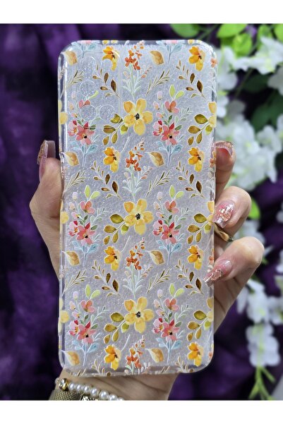 Magic Ring Oppo A52 / Oppo A72 / Oppo A92 Uyumlu Renkli Çiçekler Desenli Şeff...