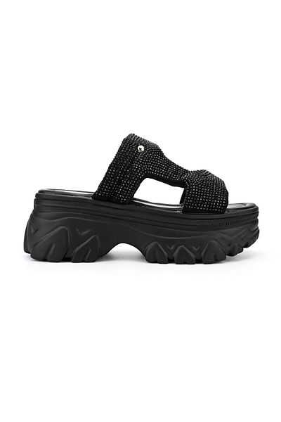 Tmall Women's Casual Slippers, Made Of Eco-leather, Sp111, Black