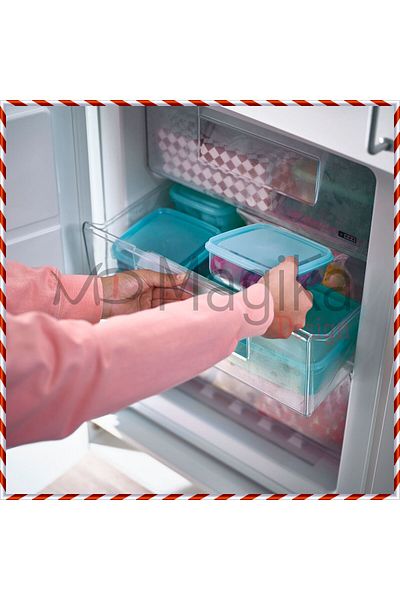 Magika Design Pruta Plastic Storage Container Set, Blue, 600 Ml, 3 Pieces, Microwave Safe