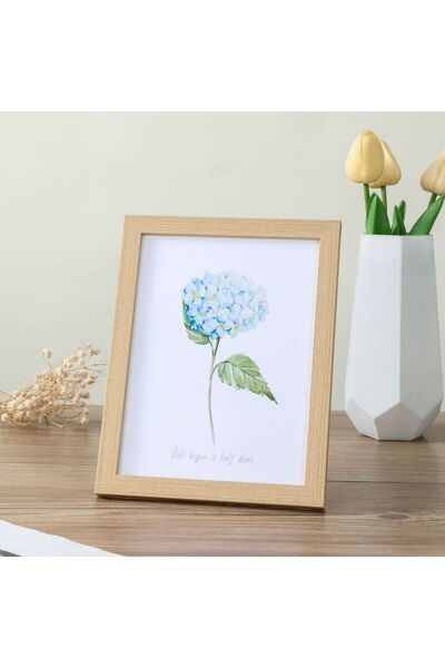 Choice إطار صورة خشبي بني مقاس 6 بوصات للتعليق على الحائط 10 × 15 15 × 20 20 × 25 سم حامل إطار صورة خشبي A4